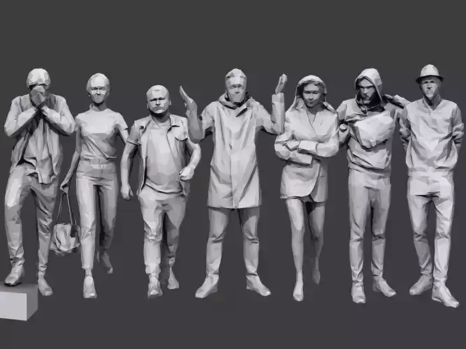 Lowpoly People Casual Pack Volume 30