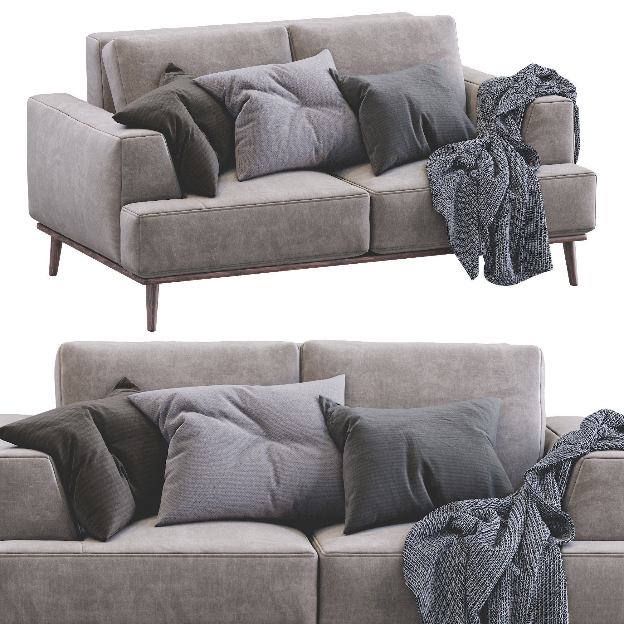 Modern Sofa 3D model_4