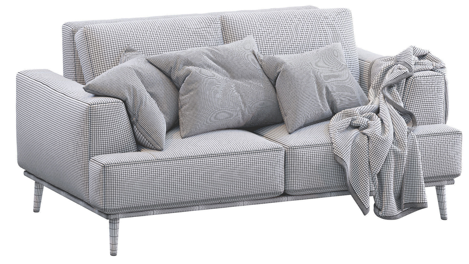 Modern Sofa 3D model_2