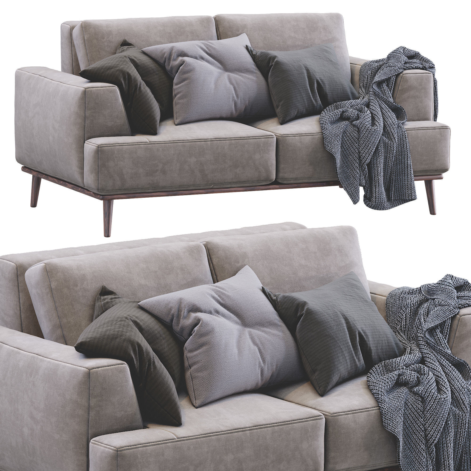Modern Sofa 3D model_5