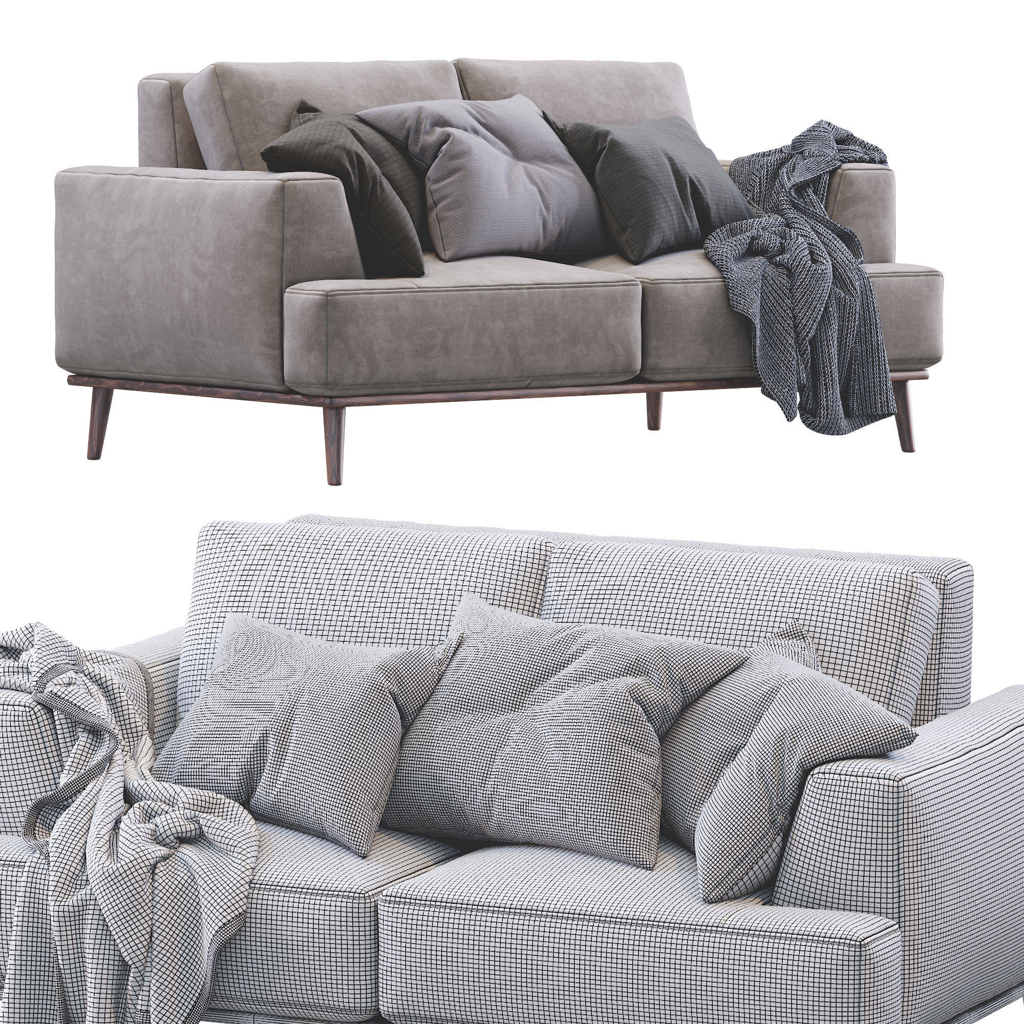 Modern Sofa 3D model_6