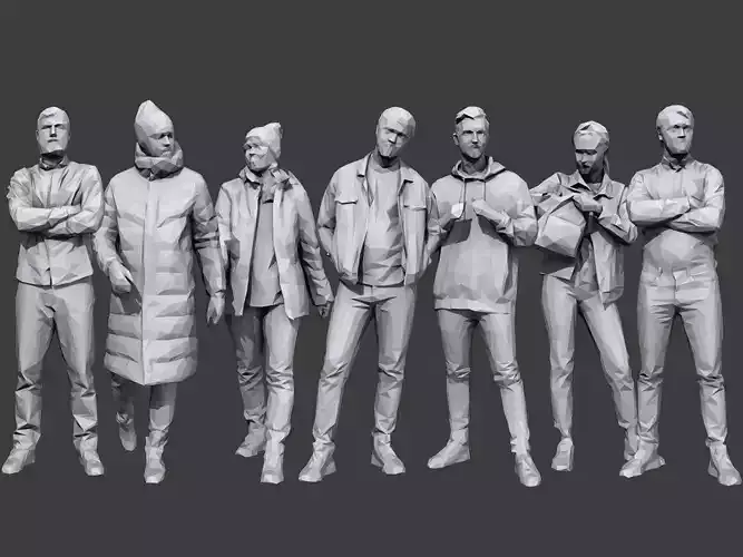 Lowpoly People Casual Pack Volume 31