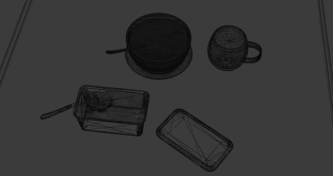 Breakfast Table 3D Model 3D model_7