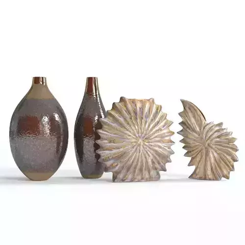 Shell vases set