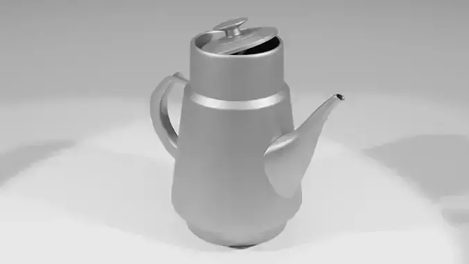 Normal and Rusty Metal Jugs Low-poly 3D model