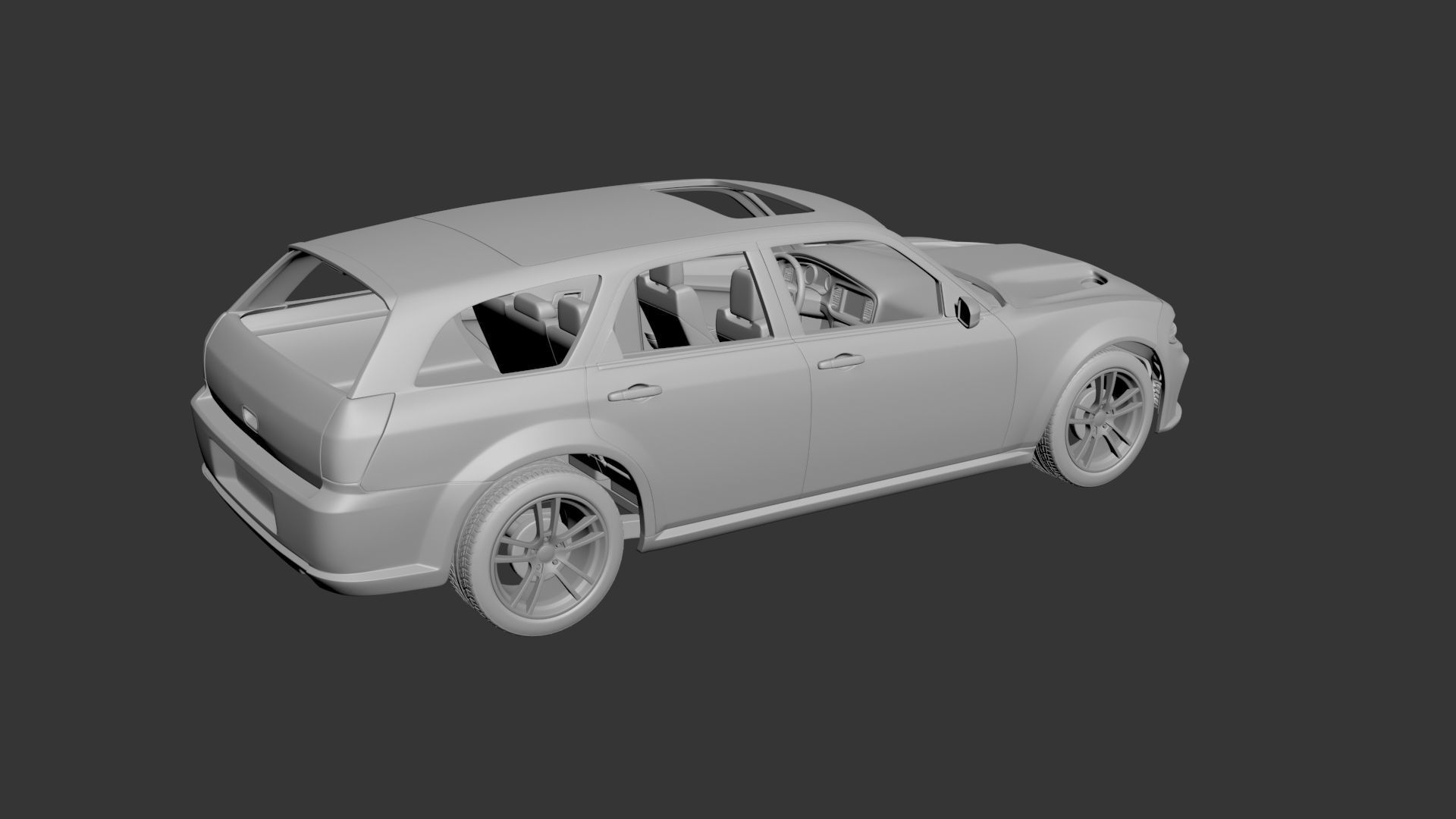 Dodge Charger Magnum 3D print model_4