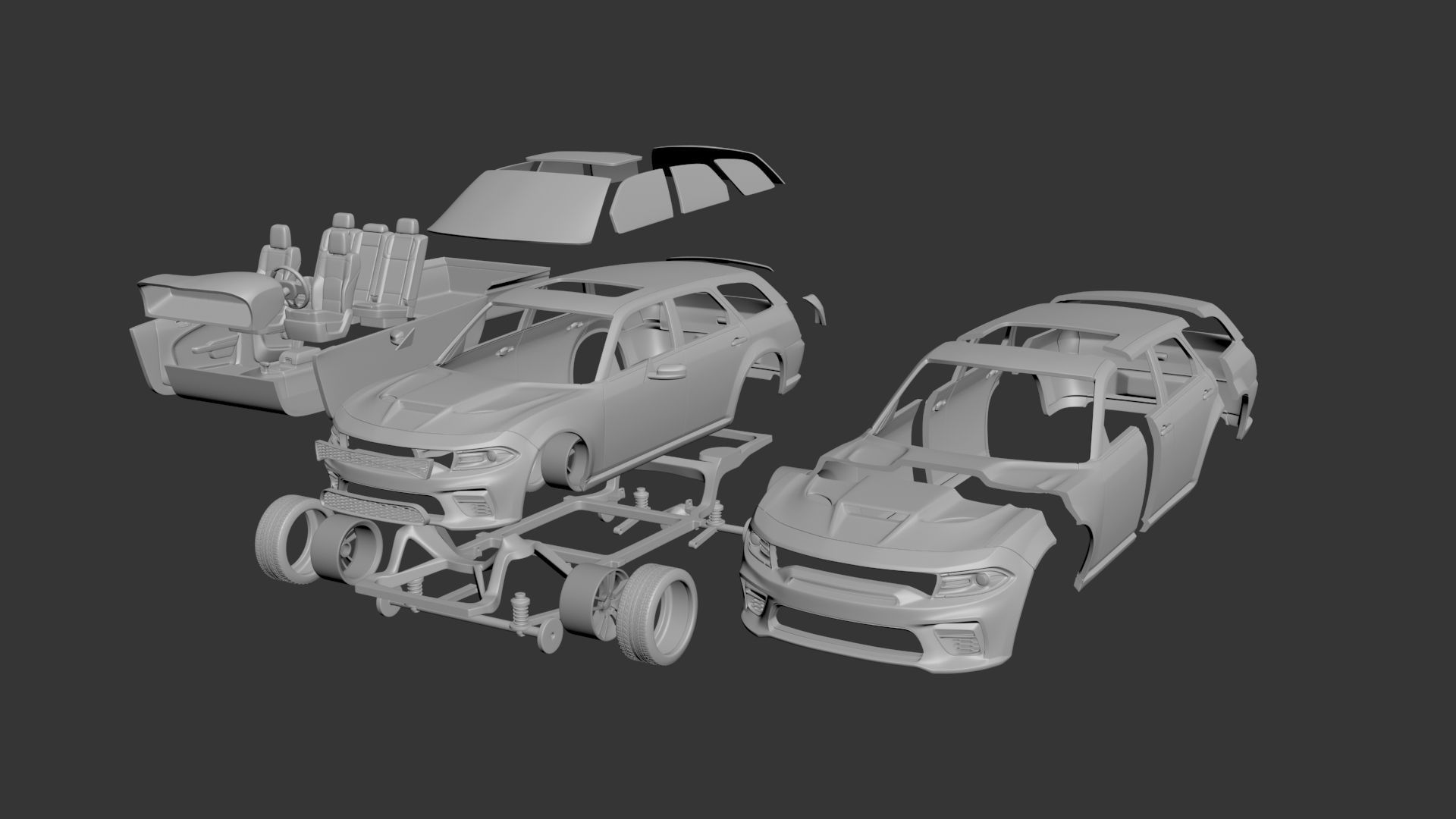 Dodge Charger Magnum 3D print model_8