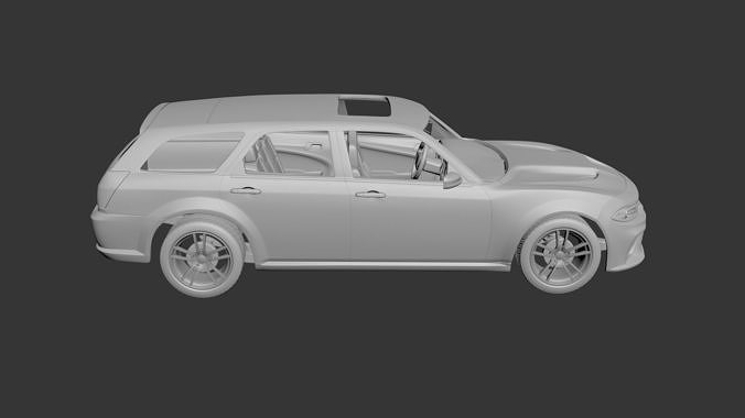 Dodge Charger Magnum 3D print model 6