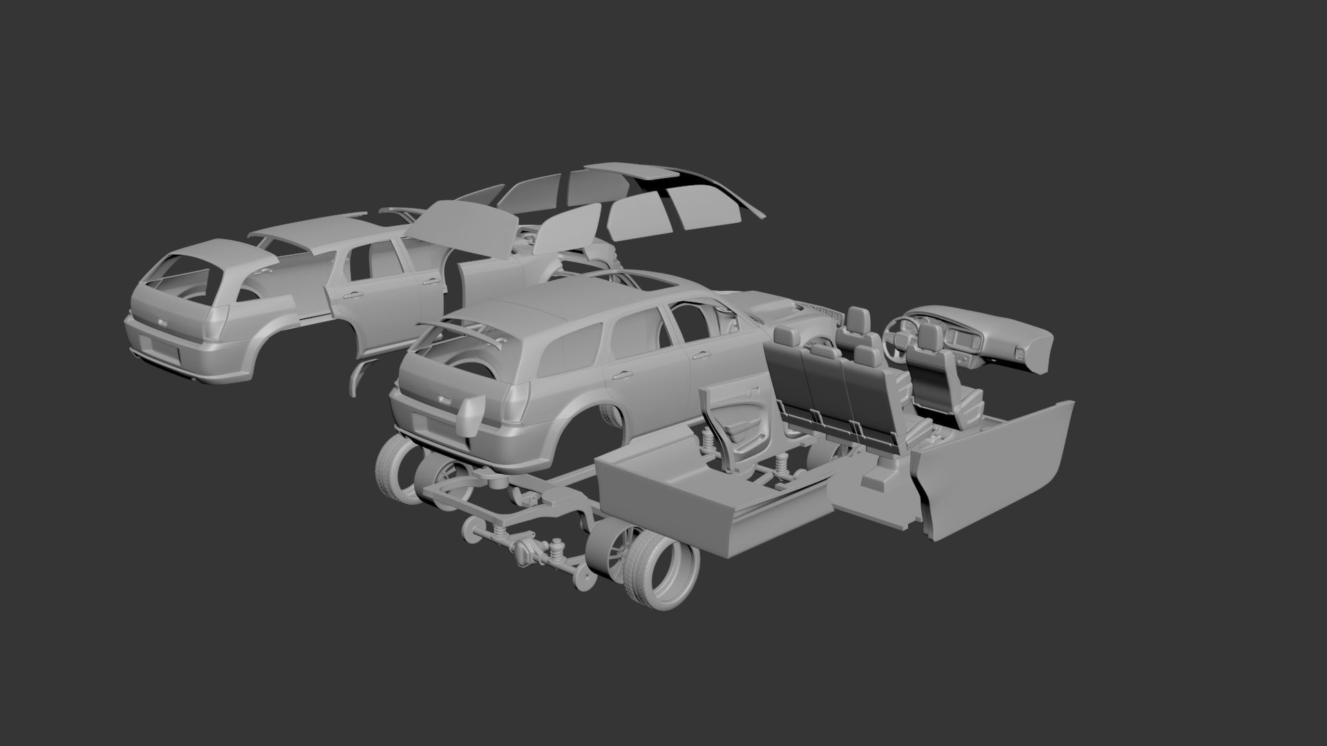 Dodge Charger Magnum 3D print model_10