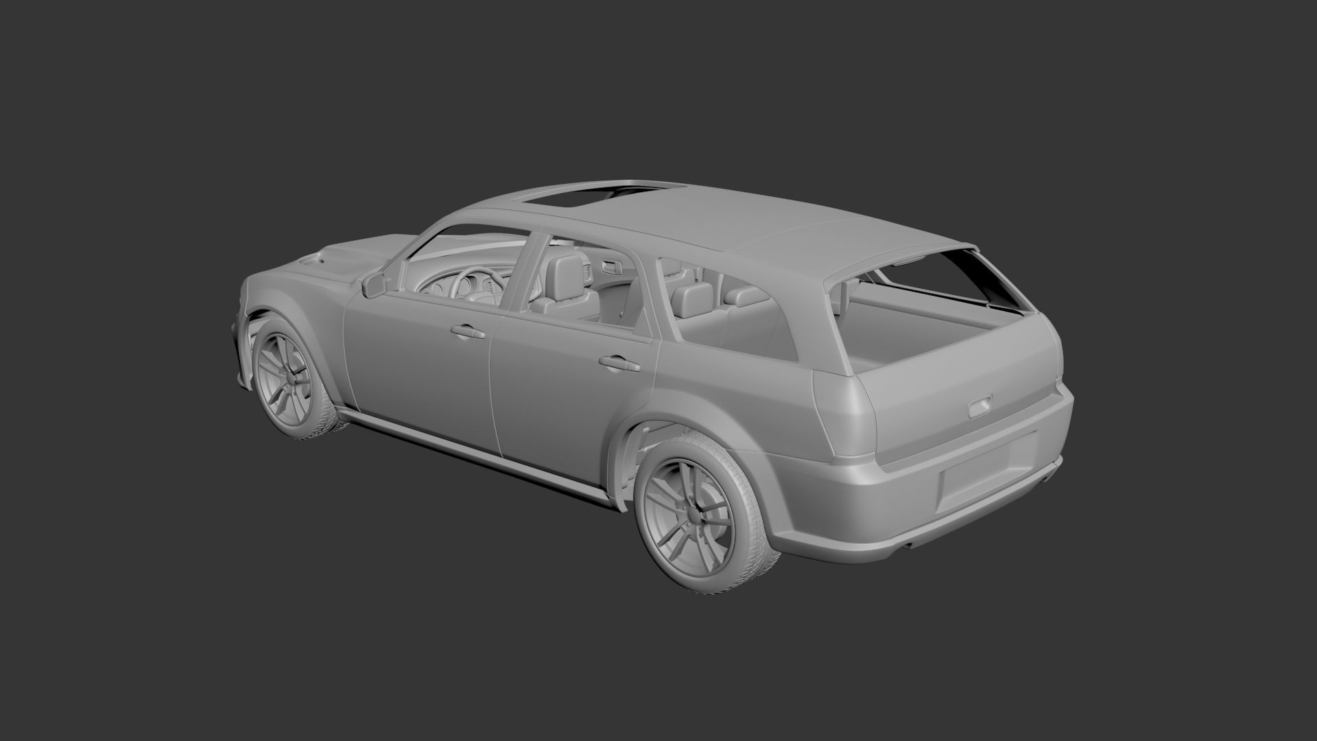 Dodge Charger Magnum 3D print model_2