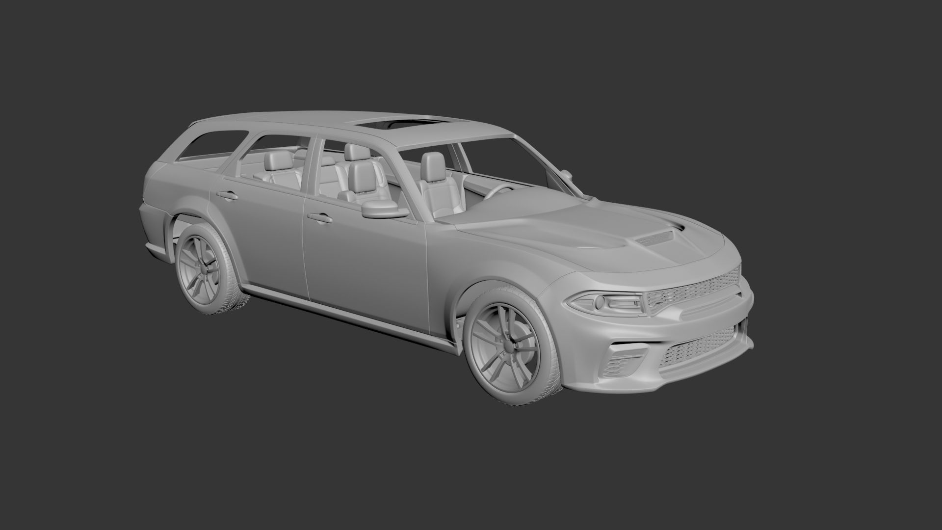 Dodge Charger Magnum 3D print model_6