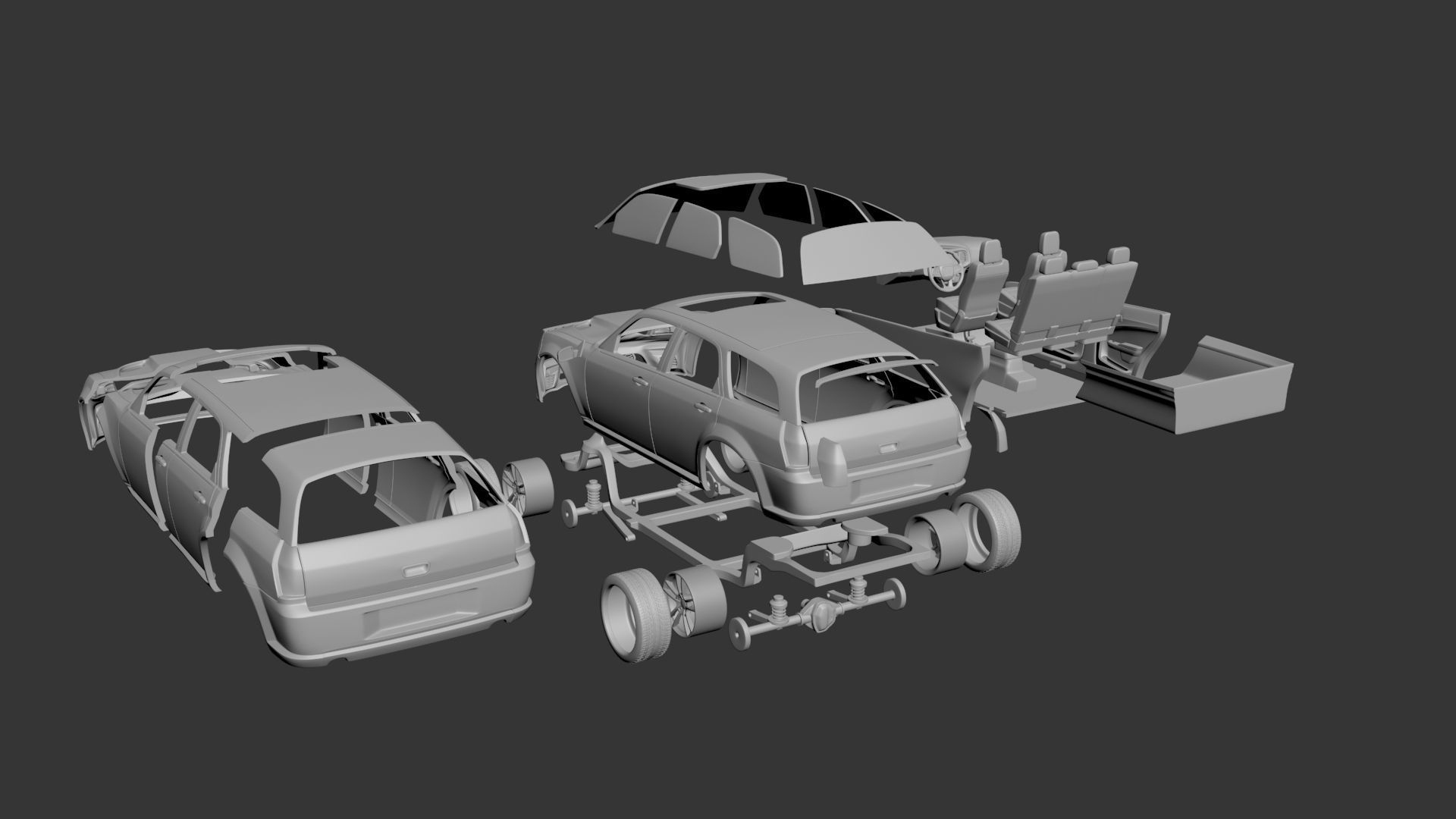 Dodge Charger Magnum 3D print model_9