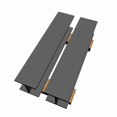 W5 Wide Flange Beam 3D model_2