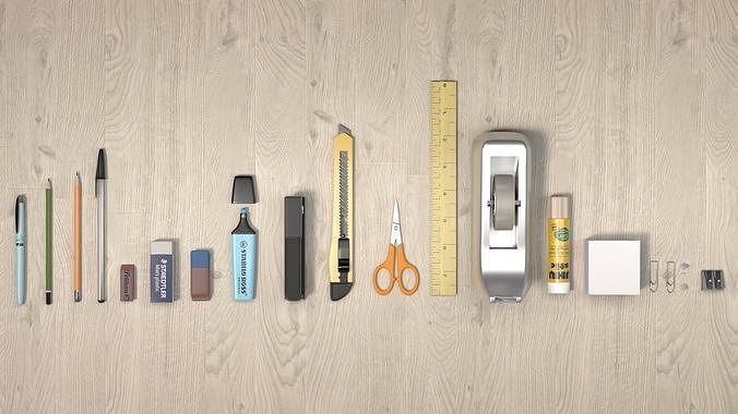 office package  Low-poly 3D model