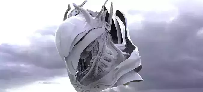 Sci Fi giant helmet 3D model