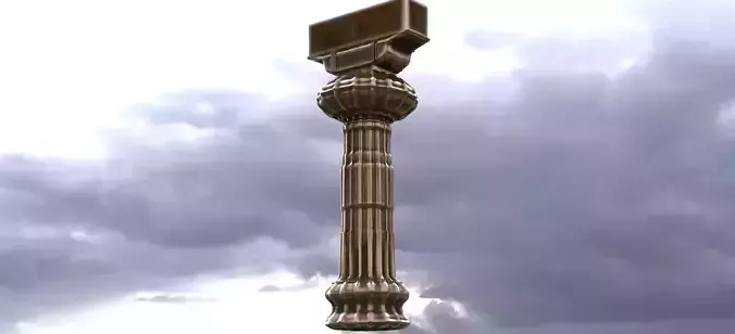 Pillar Ancient Architecture 3D model