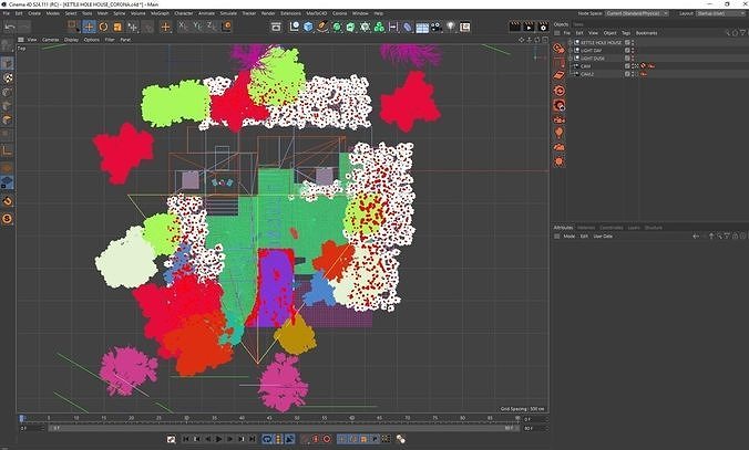 Corona - C4D scene files - KETTLE HOLE HOUSE 3D model 6