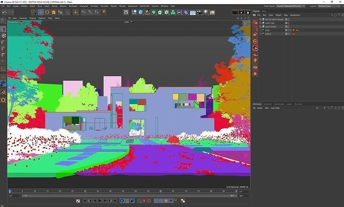 Corona - C4D scene files - KETTLE HOLE HOUSE 3D model 4