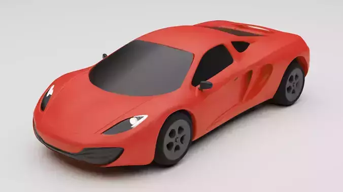 Mclaren Sports Car Vehicle 3d model blender 3ds max obj fbx 