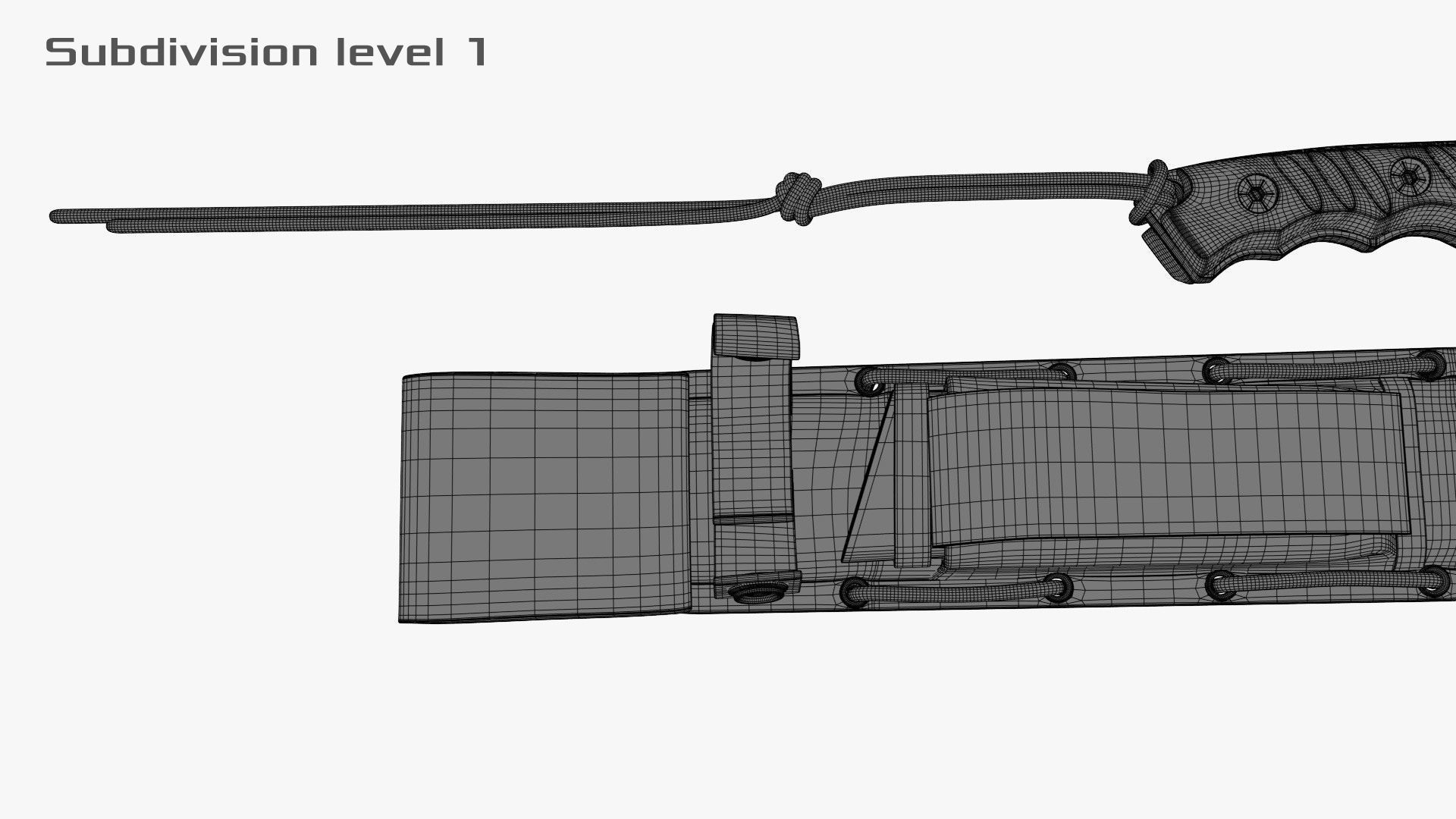 Schrade Extreme SCHF3 Survival Knife and Sheath 3D model_22