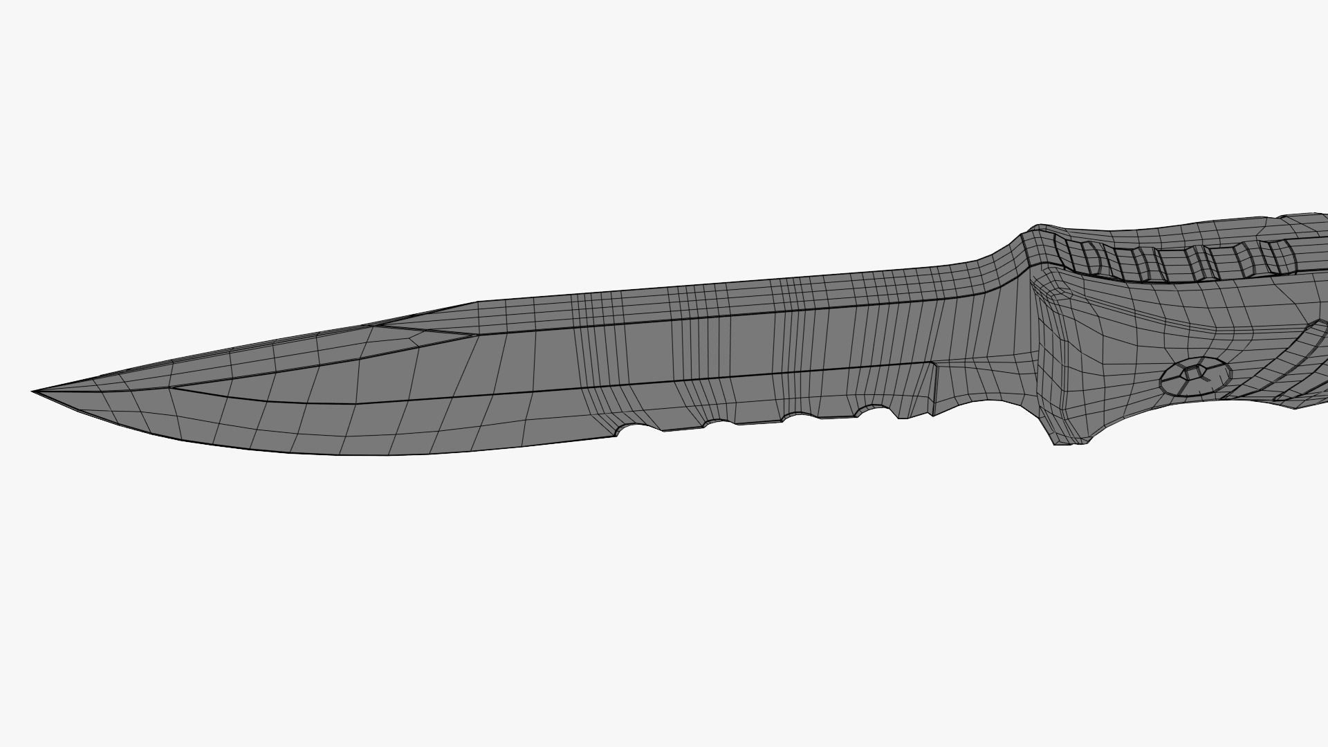 Schrade Extreme SCHF3 Survival Knife and Sheath 3D model_31