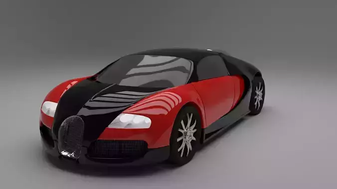 Bugatti Veyron sports car supercar 3d model