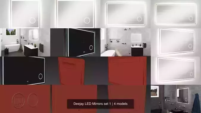 Deejay LED Mirrors set 1