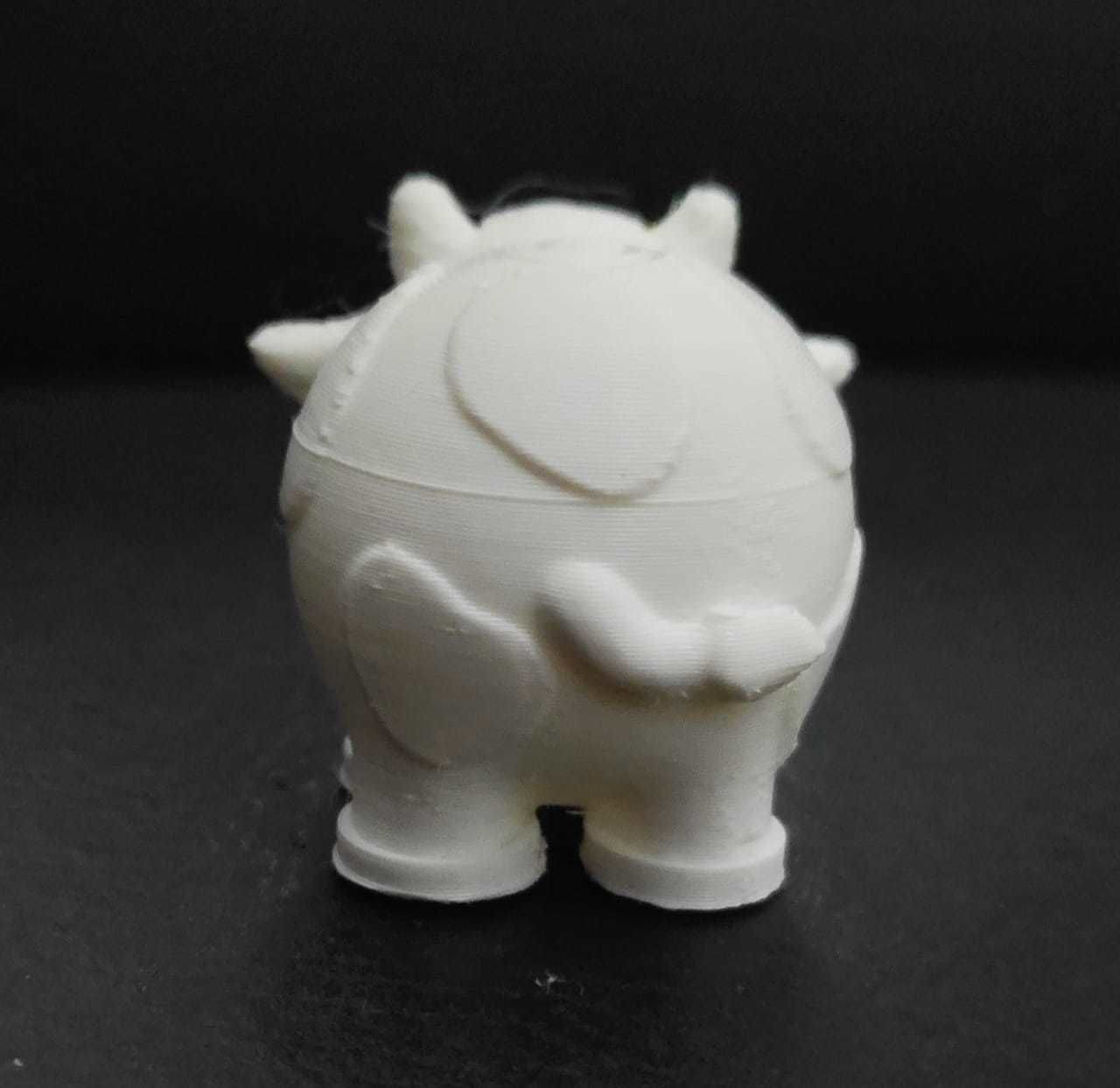 Round Cow 3D print model_7