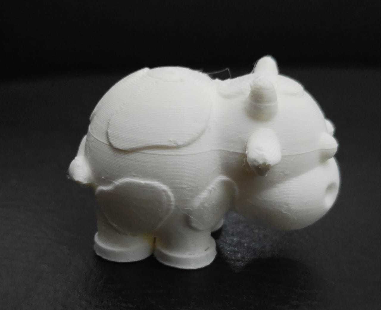 Round Cow 3D print model_8