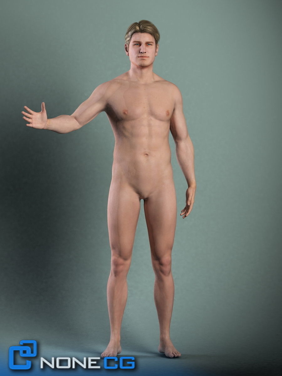 Pack - Adult Male and Female 3D model_6