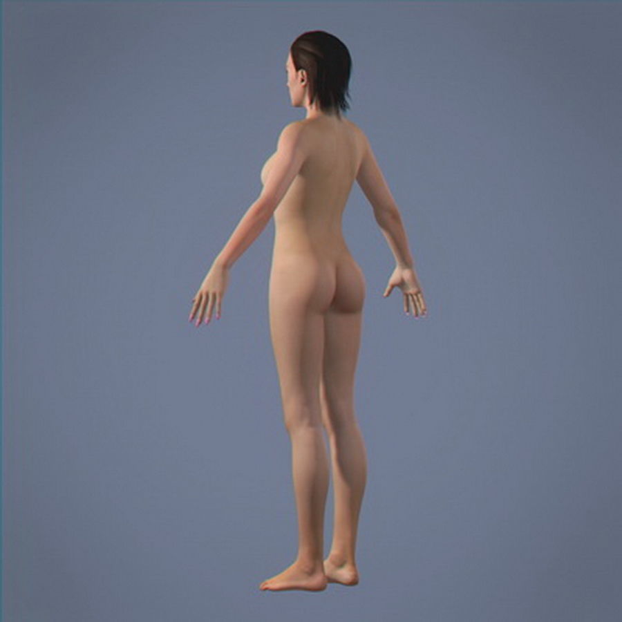 Pack - Adult Male and Female 3D model_37