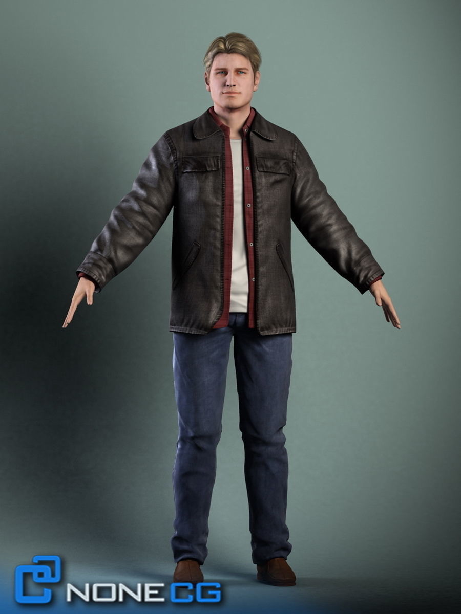 Pack - Adult Male and Female 3D model_16