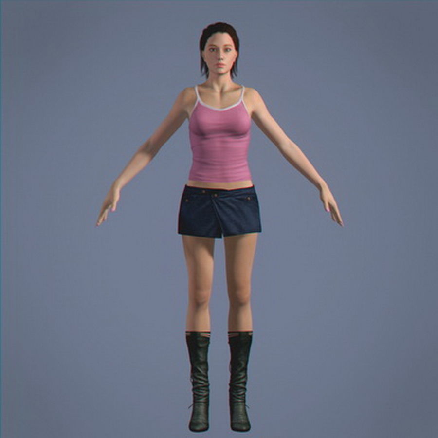 Pack - Adult Male and Female 3D model_38