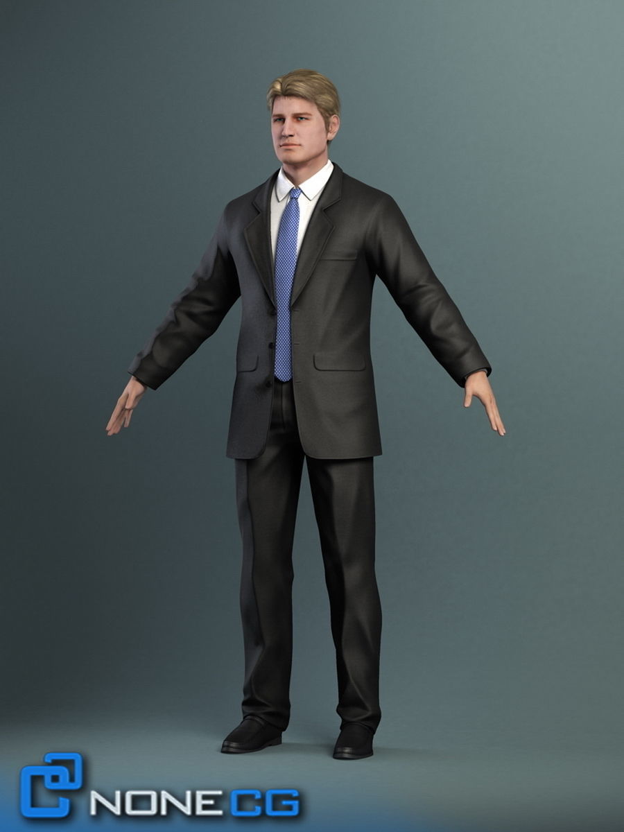 Pack - Adult Male and Female 3D model_10