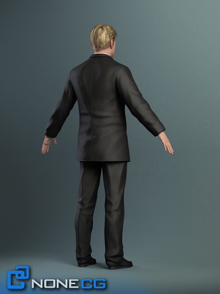 Pack - Adult Male and Female 3D model_11