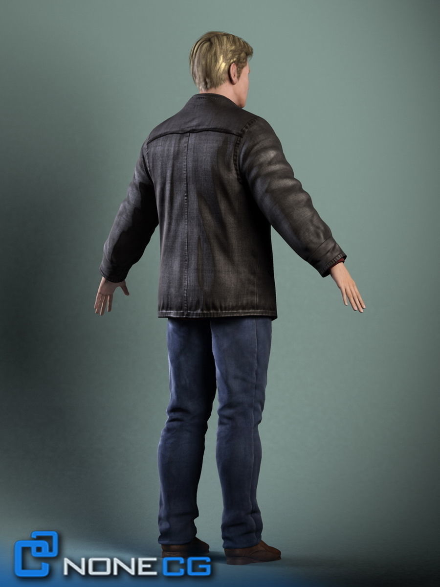 Pack - Adult Male and Female 3D model_18