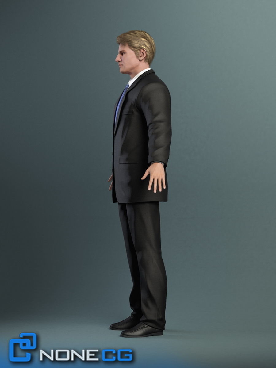 Pack - Adult Male and Female 3D model_9