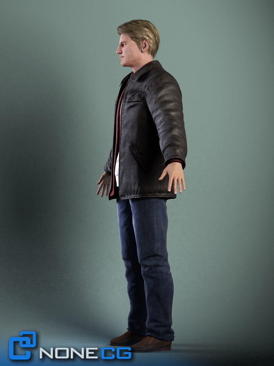 Pack - Adult Male and Female 3D model_17