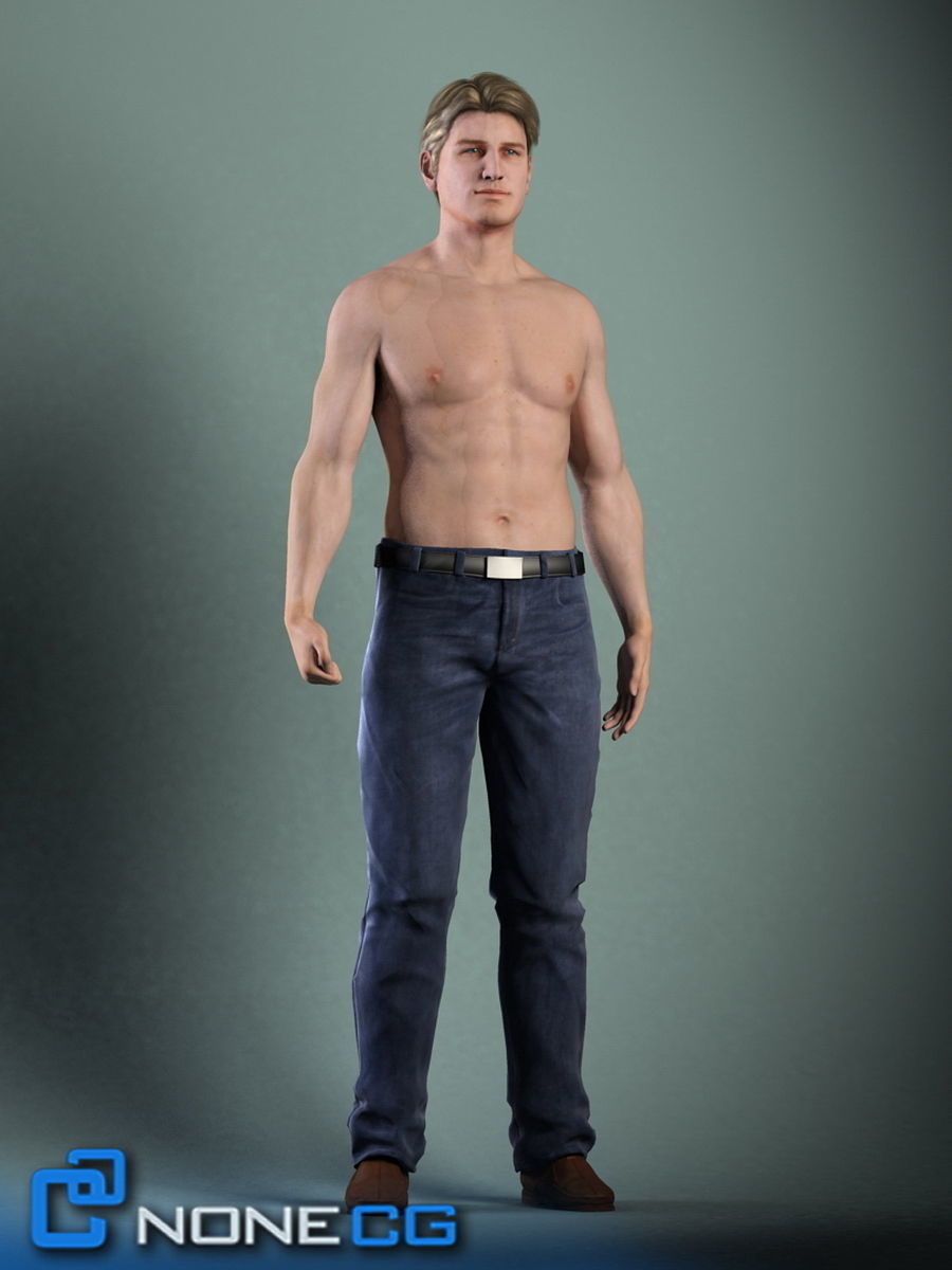 Pack - Adult Male and Female 3D model_14