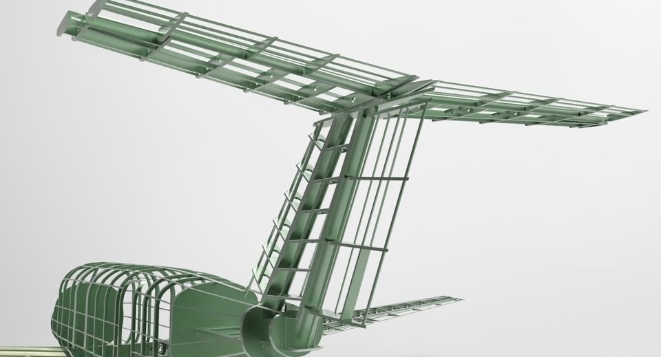 beechcraft king air b200 gt-structure 3D model_8