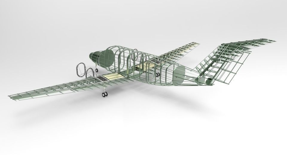 beechcraft king air b200 gt-structure 3D model_10