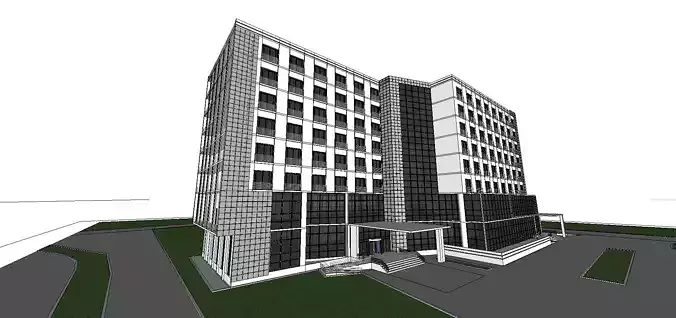 vacation spot-Resort-Fashion Leisure Hotel-0137 3D model