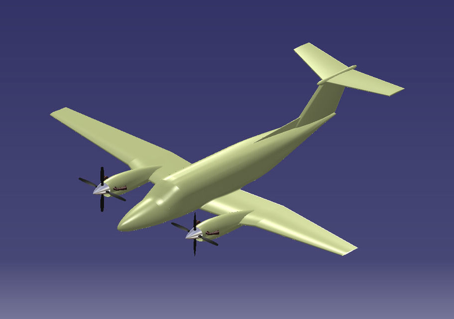 Beechcraft King Air B200 GT 3D model_7