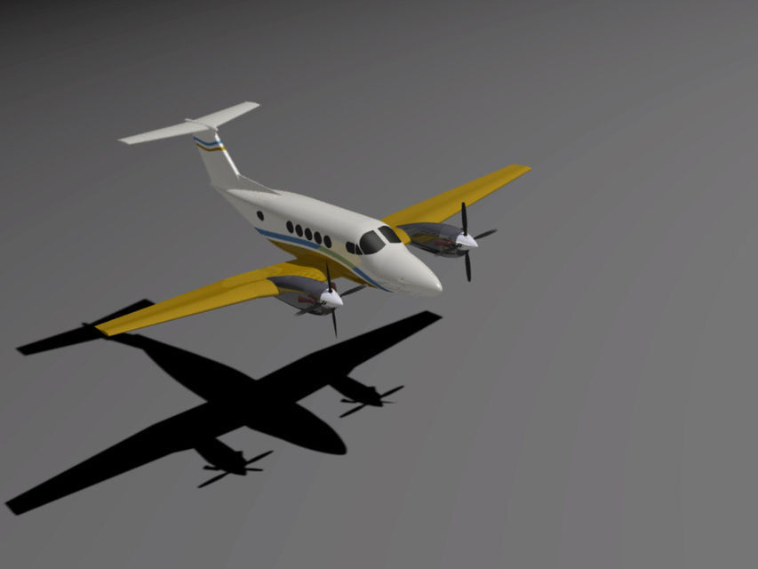 Beechcraft King Air B200 GT 3D model_6