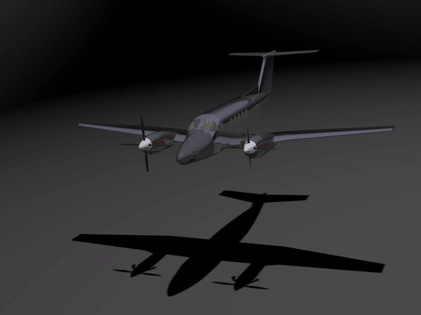 Beechcraft King Air B200 GT 3D model_1