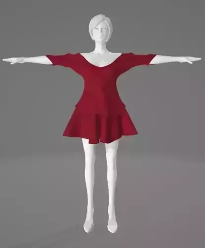 Woman Clothing T-Pose 599