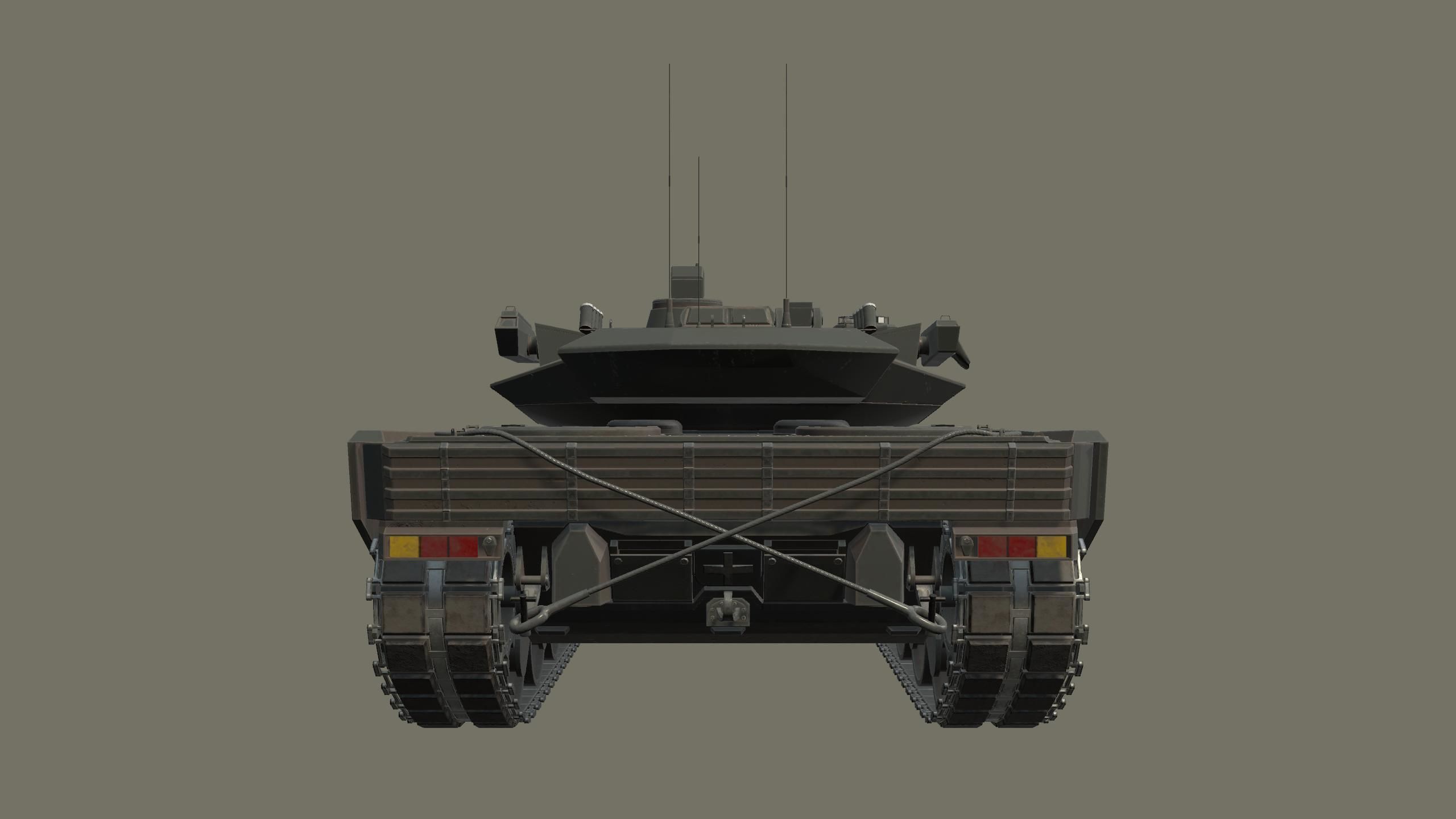 Modern MBT T-118 Jaguar Low-poly 3D model_16