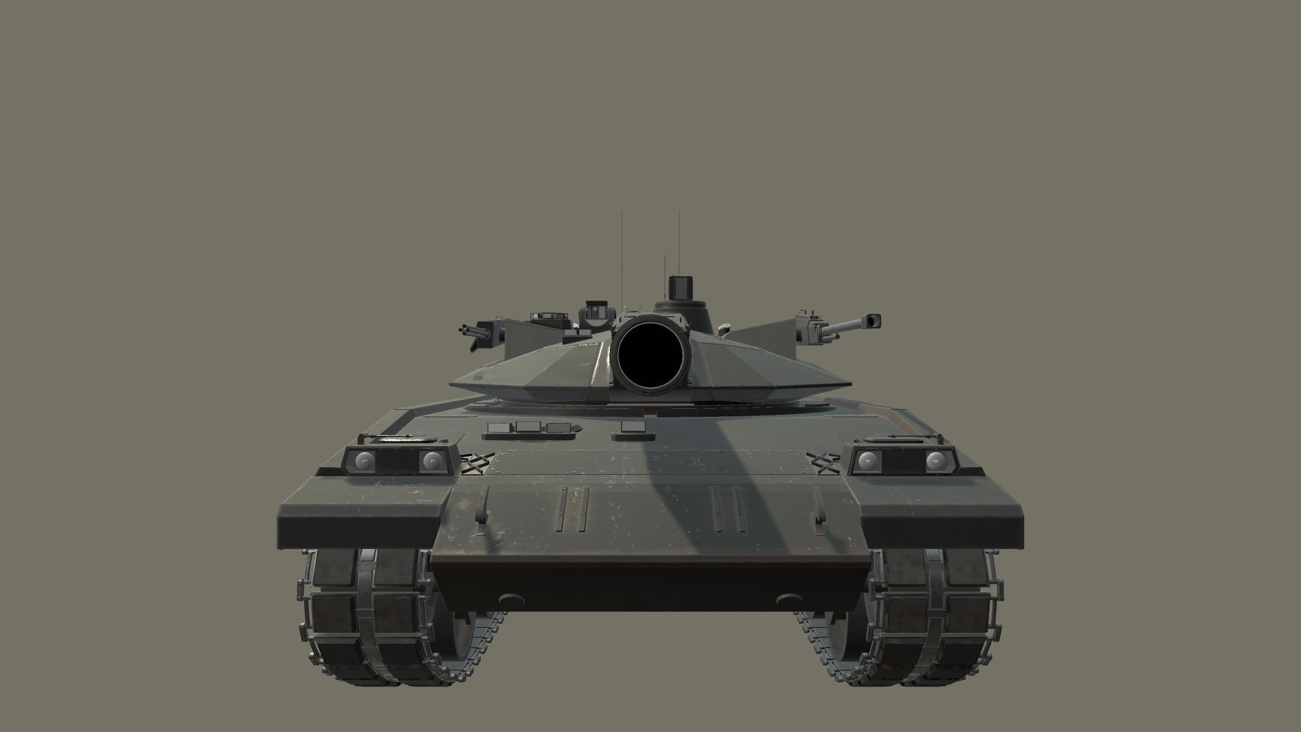 Modern MBT T-118 Jaguar Low-poly 3D model_19