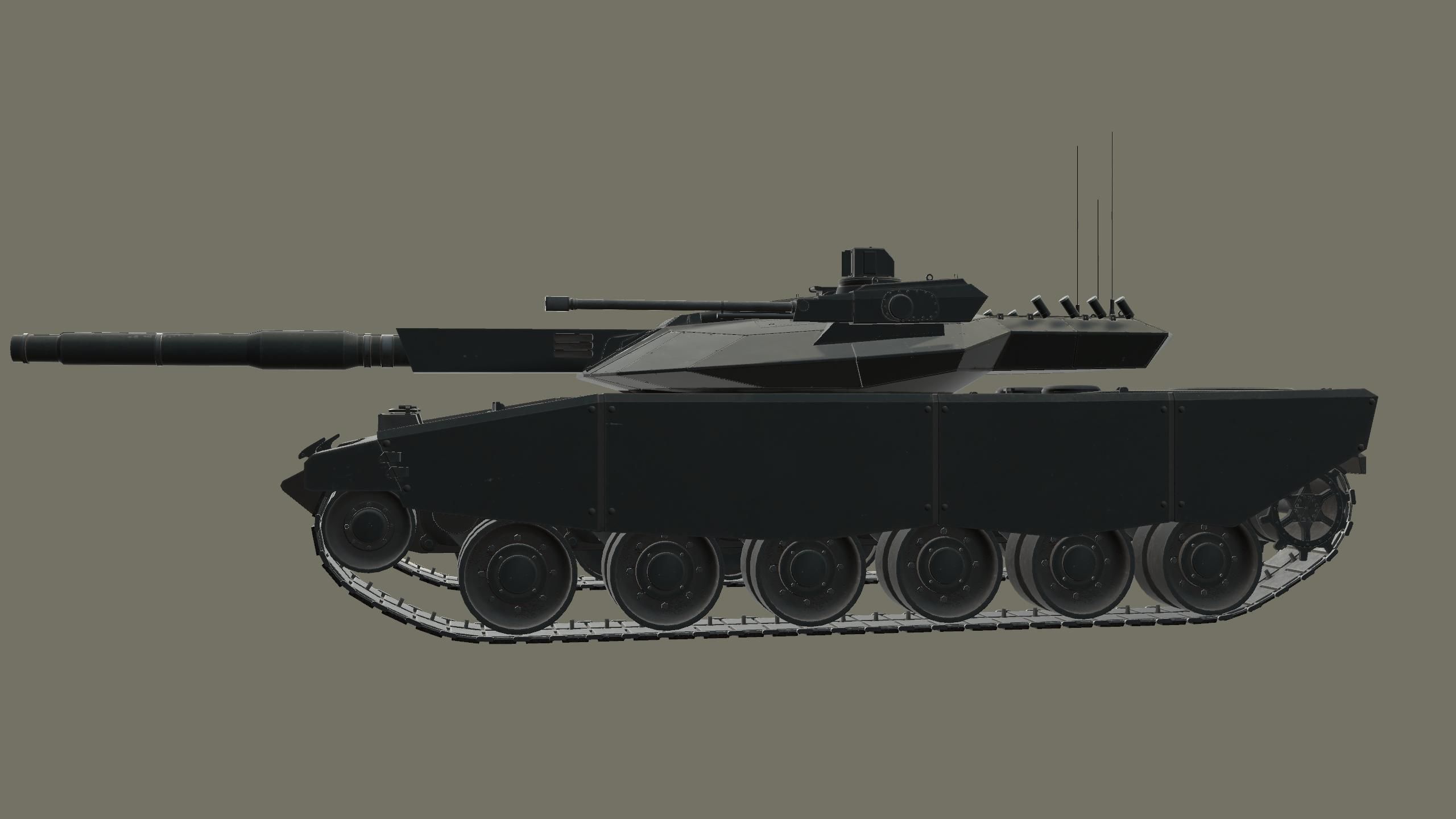 Modern MBT T-118 Jaguar Low-poly 3D model_18