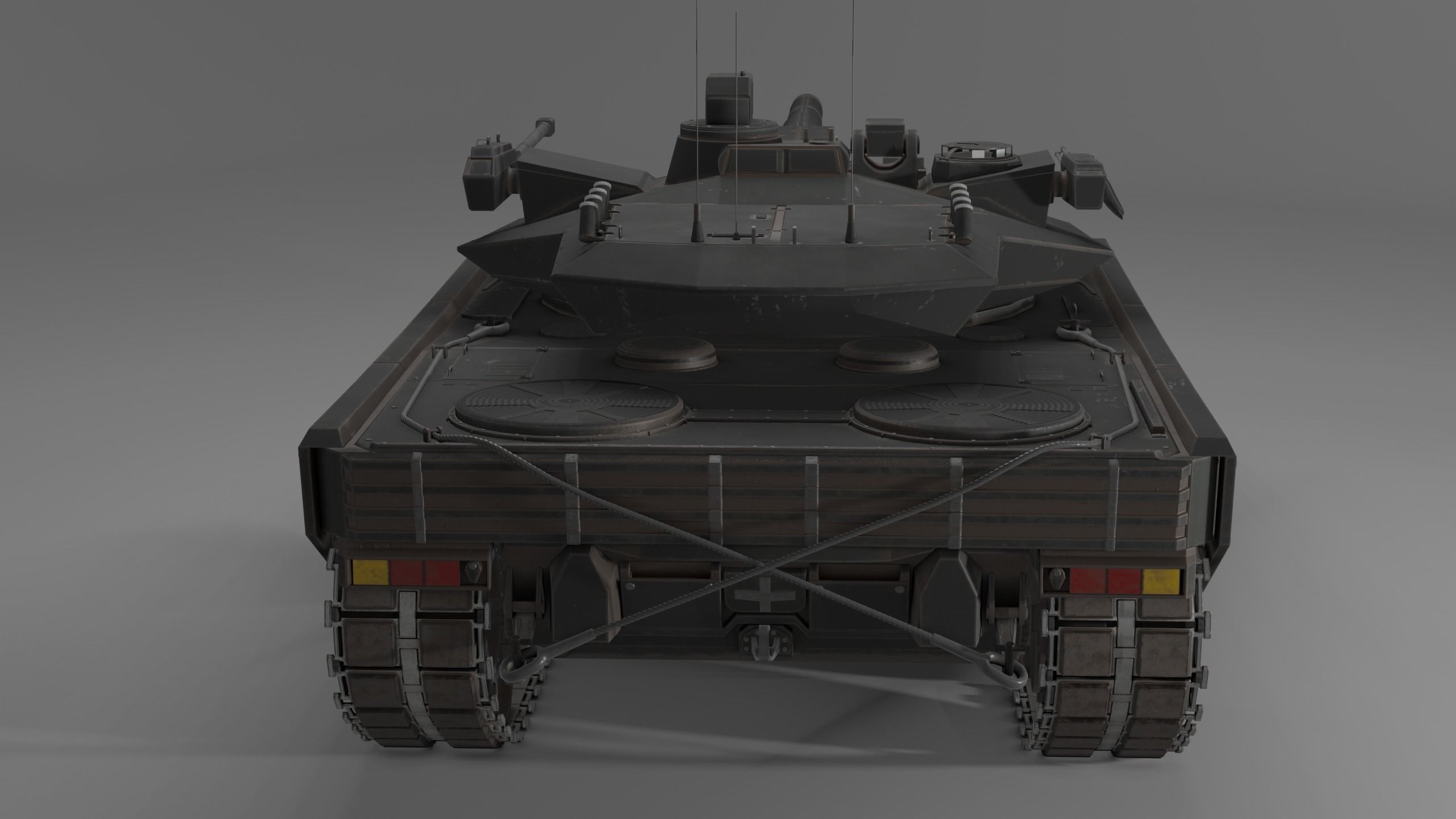 Modern MBT T-118 Jaguar Low-poly 3D model_2